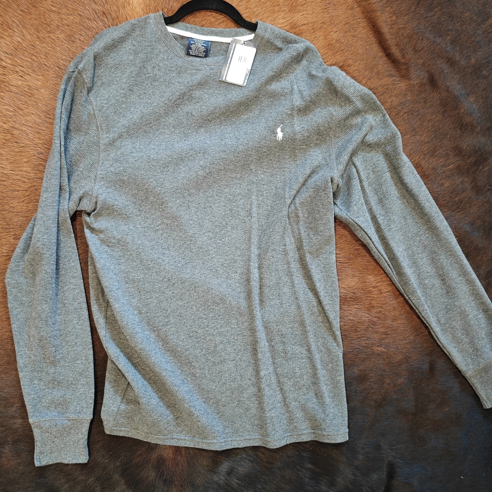 Polo Sleepwear by Ralph Lauren Men's Gray Long Sleeve Thermal XL